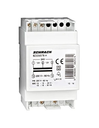 Transformator sonerie 230VCA/12-24VCA, 30 VA - aparatajelectric.ro