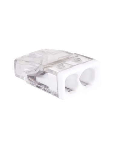 Clema WAGO 2P pentru conductori rigizi și semirigizi 0.5-2.5mm²