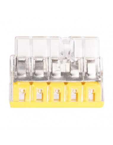 Clema WAGO 5P pentru conductori rigizi și semirigizi 0.5-2.5mm²