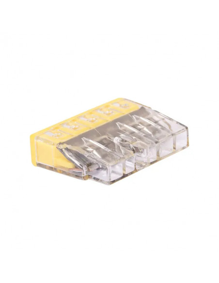 Clema WAGO 5P pentru conductori rigizi și semirigizi 0.5-2.5mm²