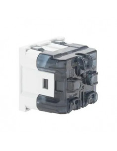 Priză Schuko 2 module alb cu protecție copii - aparatajelectric.ro 2