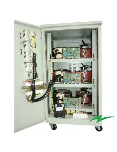 Stabilizator de tensiune trifazat 15000VA 12000W - Protecție robustă pentru echipamente industriale și comerciale Stabilizator de tensiune trifazat 15000VA 12000W - Protecție robustă pentru echipamente industriale și comerciale