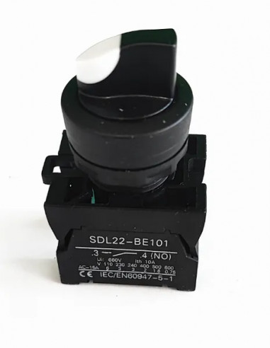 Buton selector 2 poziții N/O Global Energy Power - aparatajelectric.ro