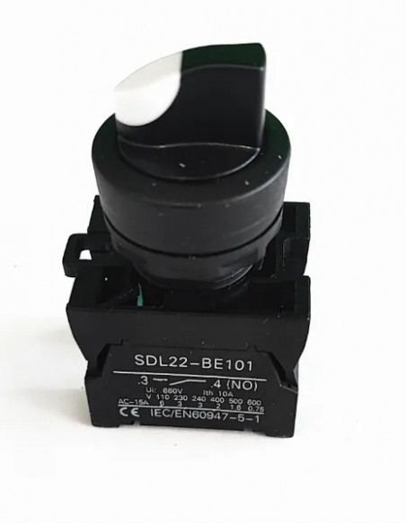 Buton selector 2 poziții N/O Global Energy Power - aparatajelectric.ro