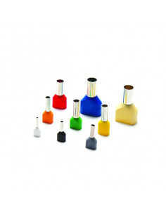 Pini izolați dubli 2*2.5/10 MG 100 bucăți - Conexiuni electrice sigure și eficiente 2