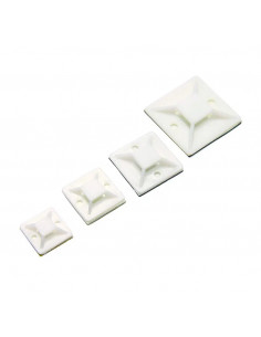 Suport adeziv 30mm MG alb 100 bucăți - Fixare sigură pentru cabluri