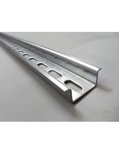 Șină omega perforată 35/7.5mm 2m - Montaj robust și versatil