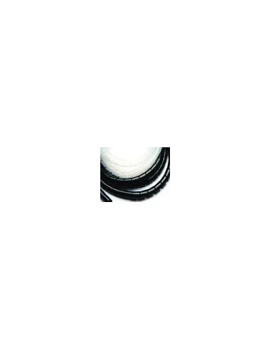Tub spiralat 24mm alb 10m - Organizare robustă pentru cabluri mari