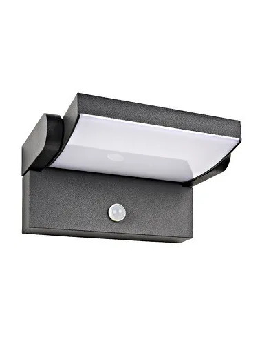 ILAS LED PIR 12,5W 750lm 3000K ECG IP54 antracit