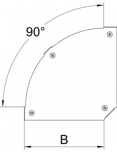 Capac pentru cot 90° /100mm