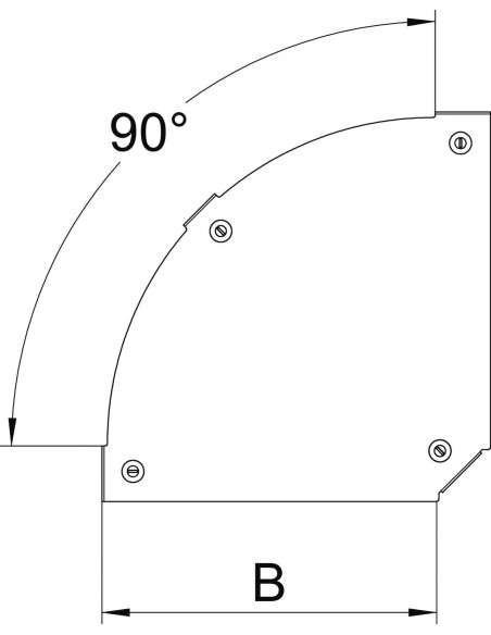 Capac pentru cot 90° /100mm
