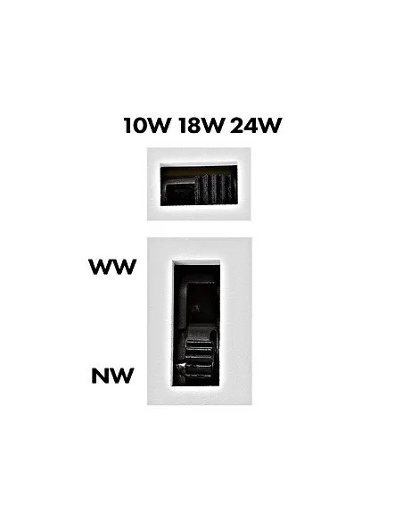 Elegance Round 3 EVOlution 24W/18W/10W 3K/4K Dim IP54 alb