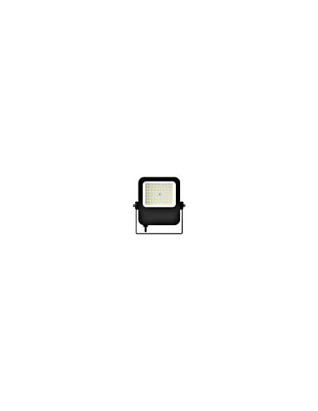 Capri LED Basic 50W 6000lm 4000K simetric IP65 negru