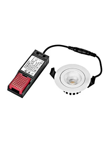 PUNTO LED 8W 760lm 830 36° 230V IP65/IP20 dimabil alb