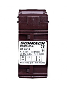 Transformator curent 60/5A, D21mm, clasă 1 - aparatajelectric.ro