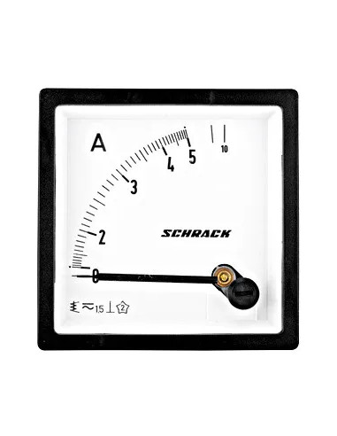Ampermetru Schrack 0-5A, 72x72mm - aparatajelectric.ro