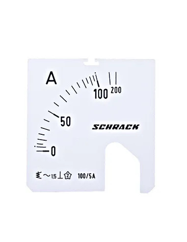 Scală Schrack 48*48mm 100/200/5A AC - aparatajelectric.ro