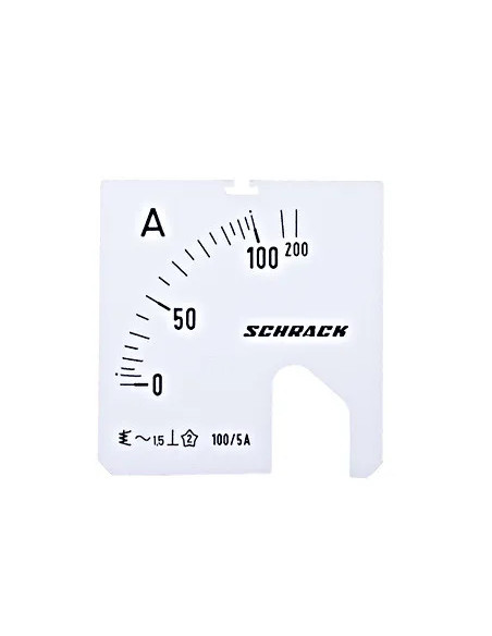 Scală Schrack 48*48mm 100/200/5A AC - aparatajelectric.ro