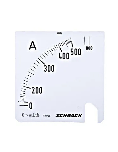 Scală Schrack 96*96mm 500/1000/5A AC - aparatajelectric.ro