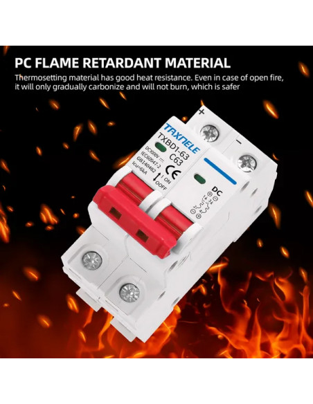 Siguranță Automată Curent Continu 2P 16A 1000VDC | aparatajelectric.ro