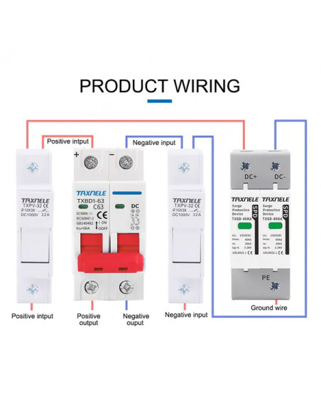 Siguranță Automată Curent Continu 2P 16A 1000VDC | aparatajelectric.ro