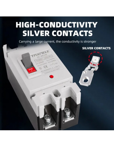 Întreprupător DC MCCB 2P 250A 600VDC | aparatajelectric.ro