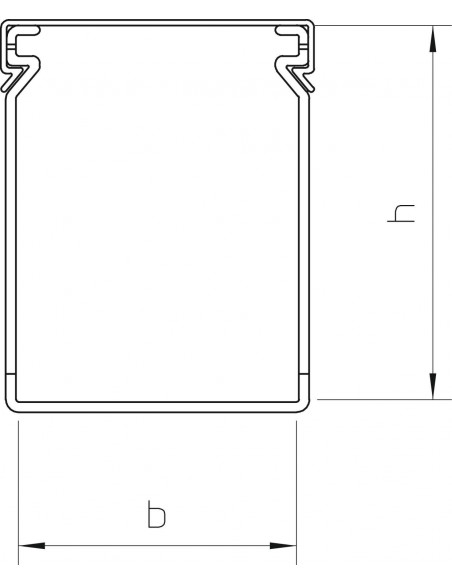 Canal pieptene OBO 2000x60x60mm pentru managementul cablurilor electrice - aparatajelectric.ro