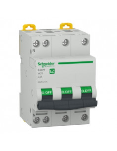 Easy9 Întreruptor automat 3P+N 25A 4500A curba C - Schneider Electric