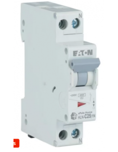 HLN-C25/1N Întreruptor automat 1P+N 25A curba C 4500A - Eaton