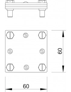 Piesă de legătură în cruce plat-plat fără placă intermediară FT - montaj simplu și sigur 2