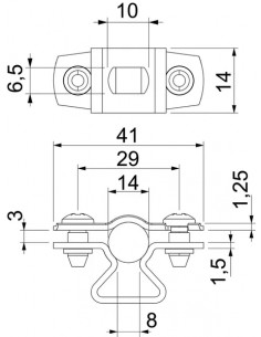 Clemă de distanțare și fixare metalică 12-14mm OBO – aparatajelectric.ro 2