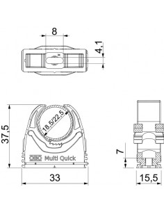 Clemă Multi-Quick 18,5-22,5 OBO - aparatajelectric.ro 2