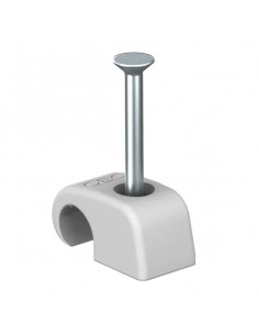 Clemă cu fixare mecanică, gri deschis, cui 18mm, 7-12mm | aparatajelectric.ro