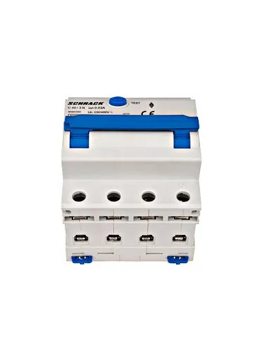 Întreruptor automat+dif. 3+N, AMPARO 6kA, C 40A, 30mA,tip A
