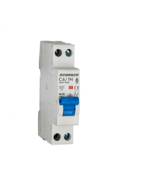 Întreruptor automat AMPARO 4,5kA C6A 1P+N - aparatajelectric.ro