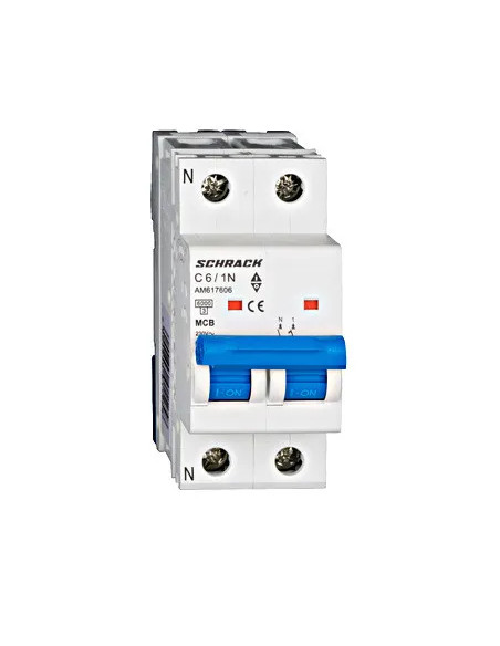 Întreruptor automat MCB AMPARO 6kA, C 6A - aparatajelectric.ro