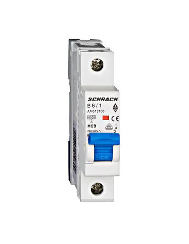 Întreruptor automat MCB AMPARO 6kA, B 6A - aparatajelectric.ro
