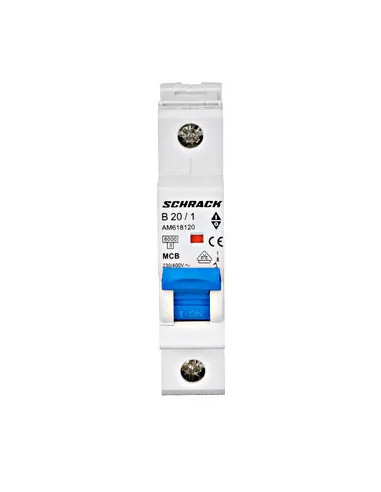 Întreruptor automat MCB AMPARO 20A, 6kA - aparatajelectric.ro