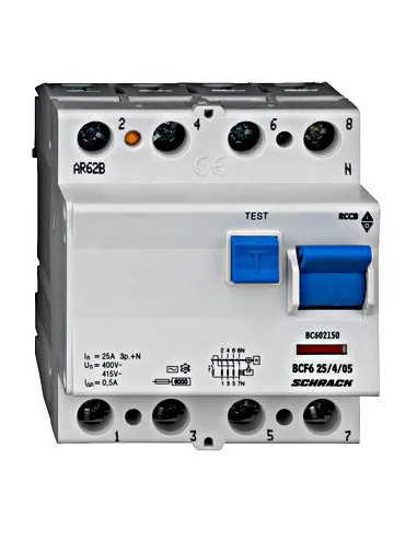 Intreruptor diferential 25A 4poli 500mA